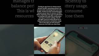 Why do apps keep running even after you close them? #techfacts #background #operatingsystem