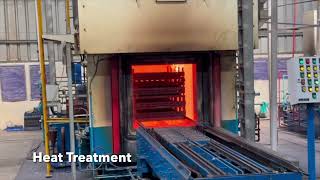 Nut making process using hot forging