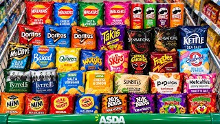 ASMR Crisps & Pringles Shopping at ASDA 🛒 | Relaxing Supermarket Snack Haul screenshot 1