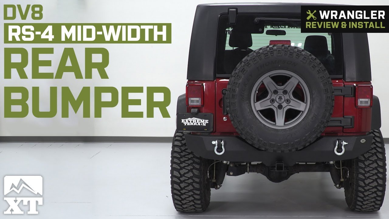 Jeep Wrangler JK DV8 Off-Road RS-4 Mid Width Rear Bumper (2007-2018) Review & Install