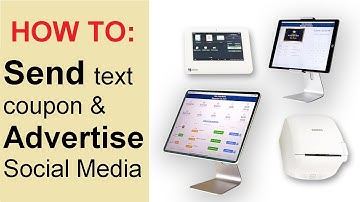 SMART POS System for Nail salons - How to send text coupon & social media advertising