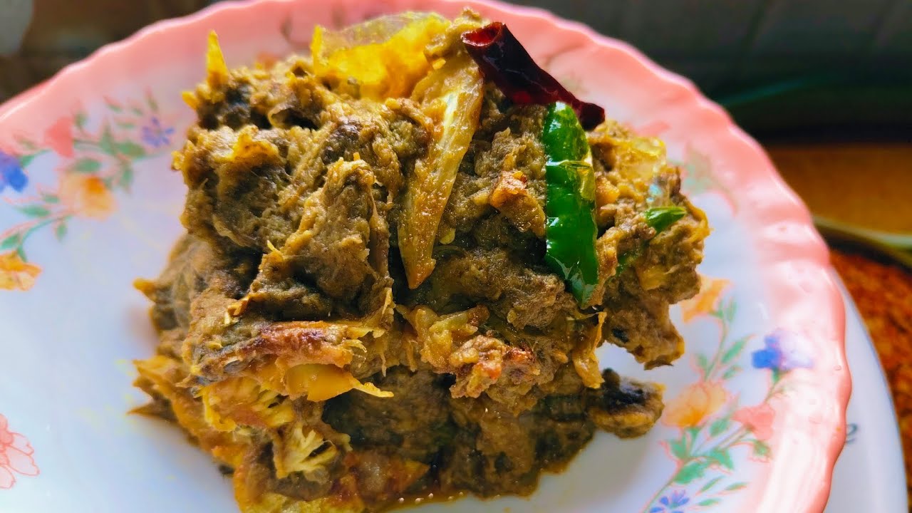 ইলিশ মাছের মাথা দিয়ে কচু শাক রেসিপি| পুরোনো দিনের বাংলা রেসিপি| ilish macher matha diye kochu shak