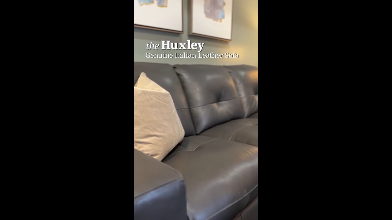 Make a Style Statement With the Leather Huxley Sofa