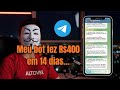 Faturei R$400 em 2 semanas com o BOT que eu mesmo criei no Telegram 💸