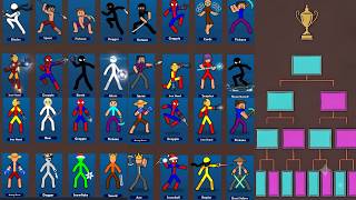 (Compilation 1-4)Stickman Fight Tournament / Supreme Duelist Stickman / Stickman Animation screenshot 4