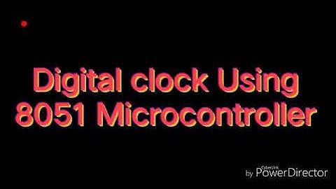 Digital Clock using 8051 MC
