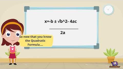 Quadratic Formula Animation