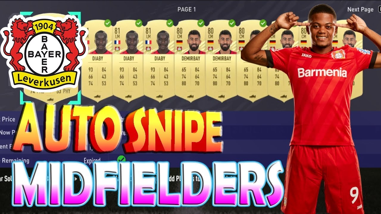 FIFA 21 AUTO SNIPE FILTER LEVERKUSEN MIDFIELDERS * CHEAPEST BUNDESLIGA
