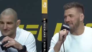 Sean Strickland Vs Dricus Du Plessis - Press Conference Highlights. Ufc Seasonal Press Conference.