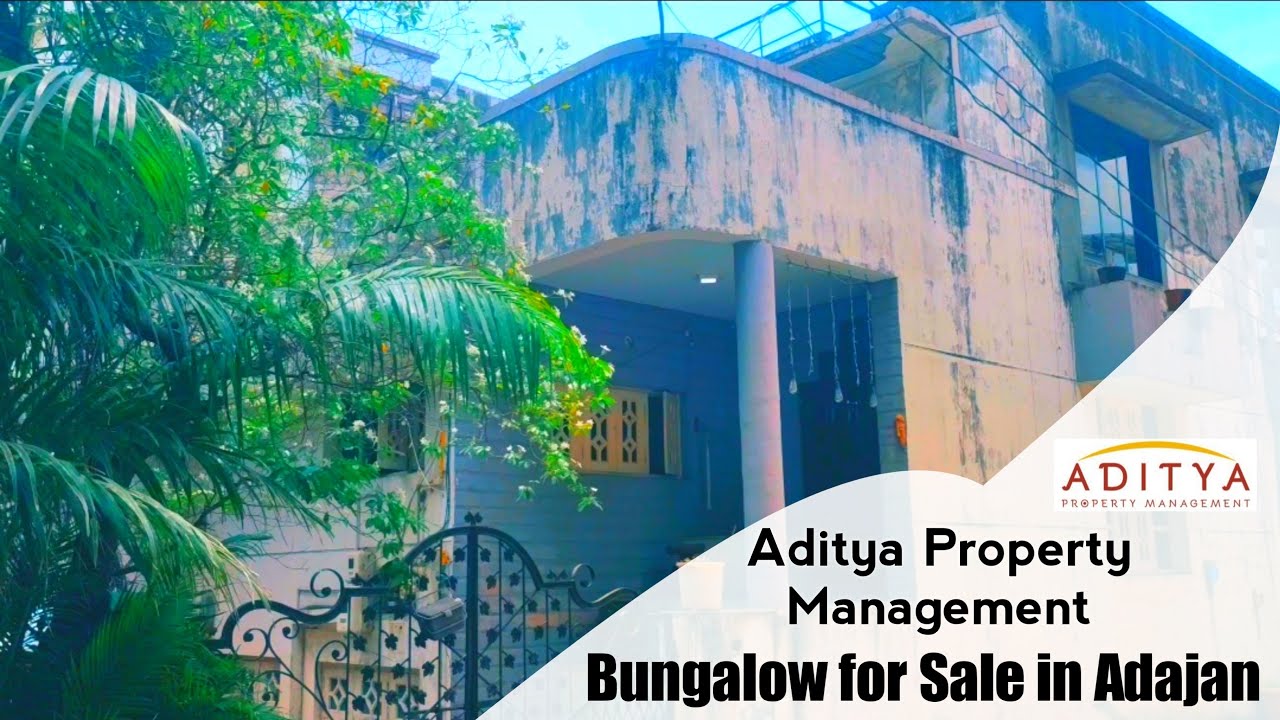 Bungalow for Sale in Adajan Surat 3BHK with Parking and Garden area