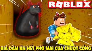 Roblox | CON CHUỘT CỐNG KHỔNG LỒ ĐÒI THỊT KIA VÌ ĐÃ ĂN HẾT PHÔ MAI CỦA NÓ - Cheese Escape | KiA Phạm