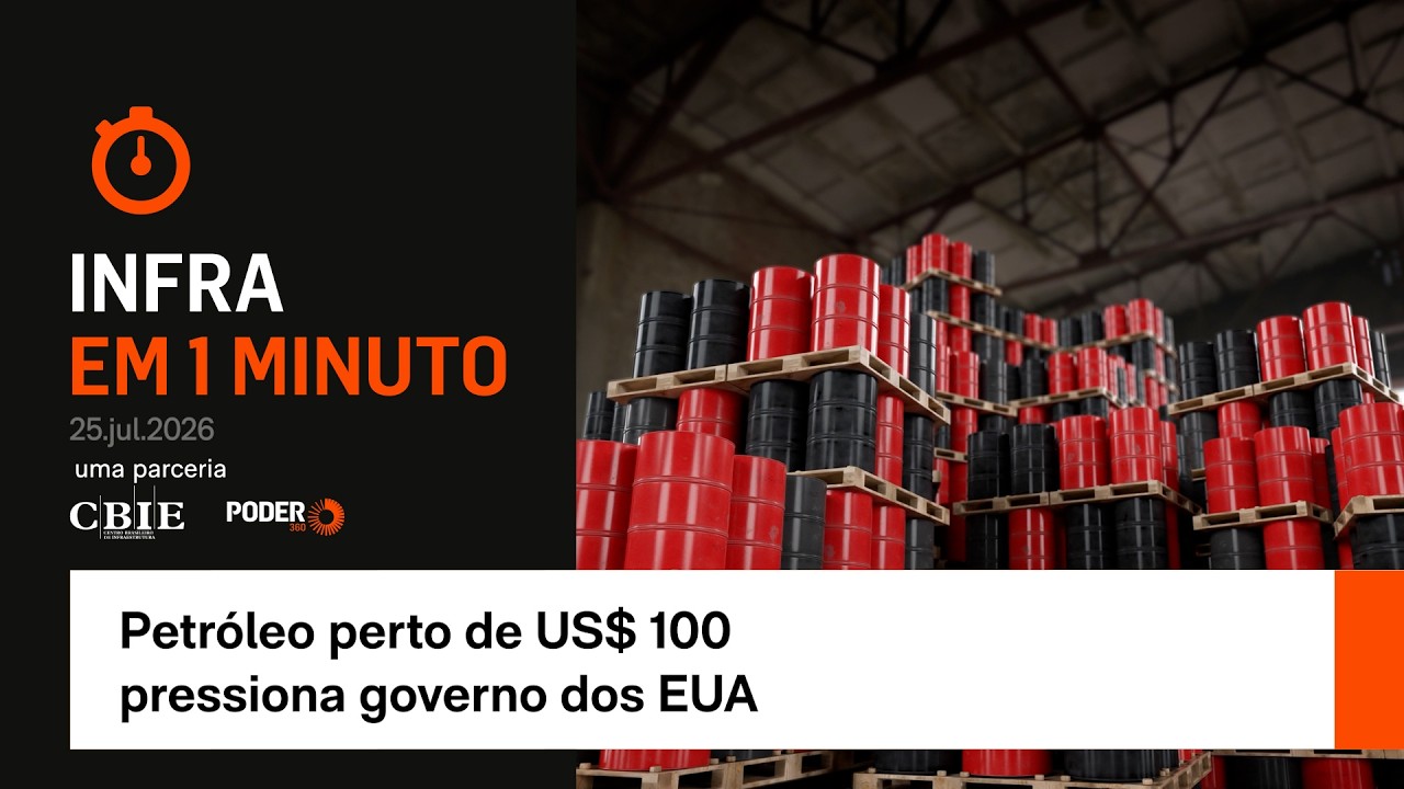Infra em 1 Minuto: petróleo perto de US$ 100 pressiona governo dos EUA