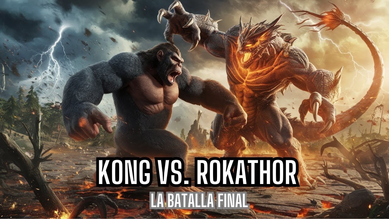 Kong vs Rokathor - La pelea Final - Cuentos Cortos Infantiles - IA ...