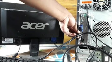 How to Connect keyboard ,mouse,monitor of a computer