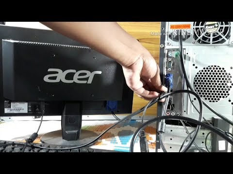 How to Connect keyboard ,mouse,monitor of a computer