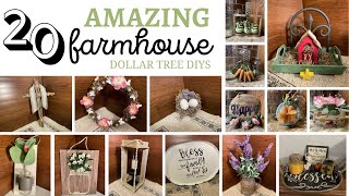 20 FARMHOUSE Dollar Tree DIYS