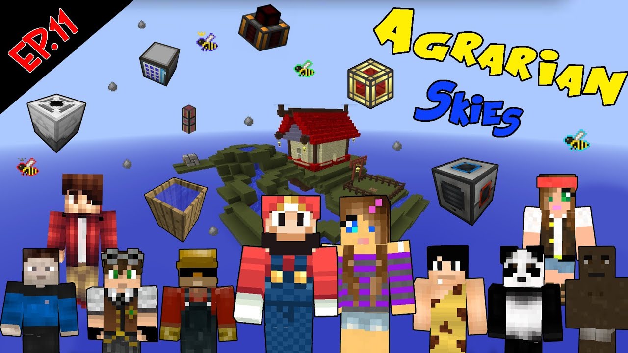 Minecraft - Agrarian Skies Co-oP ep 011 - GLI 11 NANI! - 1/2 nani football player images