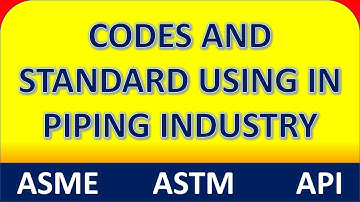 CODES and STANDARDS  Used in Piping Industry