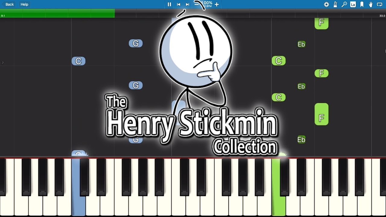 Metal Hat Piano Tutorial The Henry Stickmin Collection YouTube