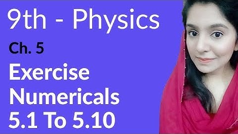 Matric part 1 Physics in Urdu, Exercise Numerical 5.1 to 5.10-ch 5 Gravitation - 9th class Physics