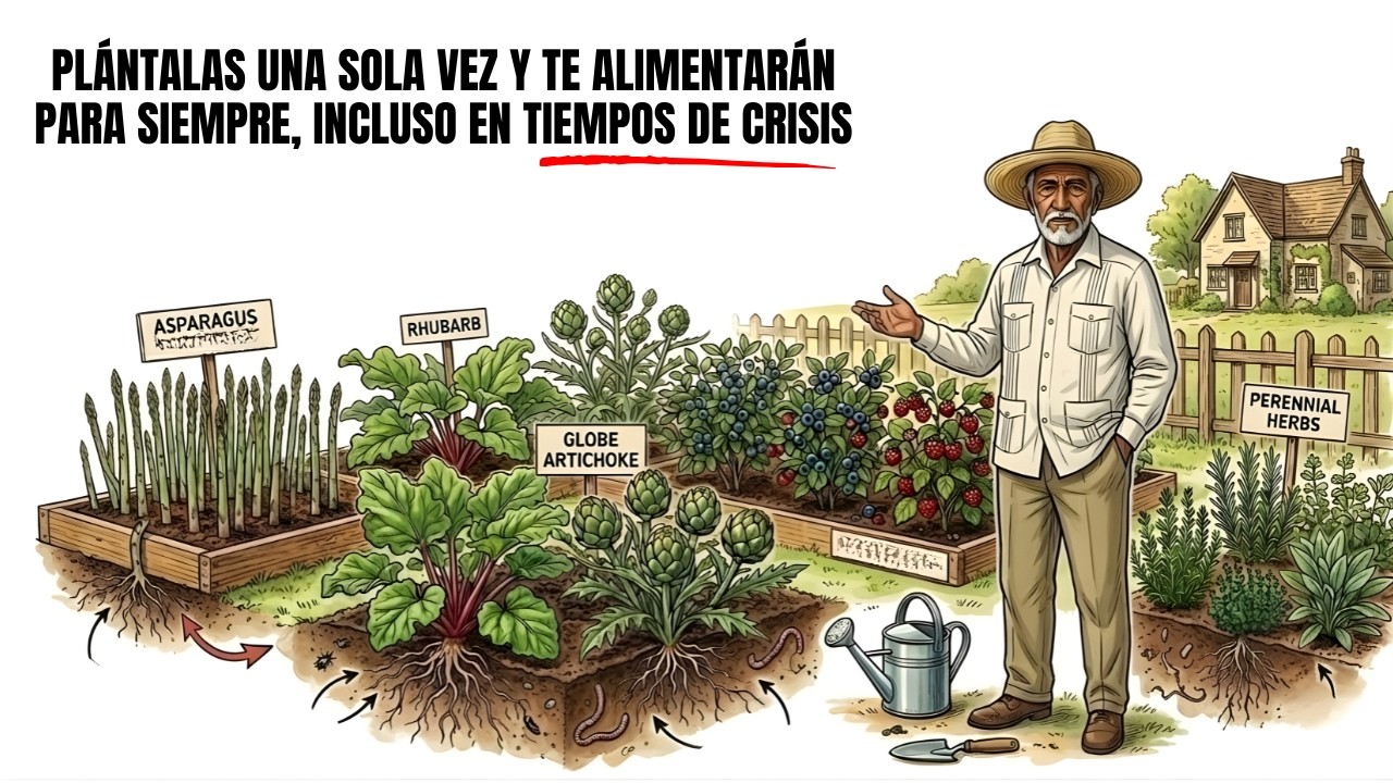 7 plantas anti-crisis que alimentan por años sin fertilizantes ni replantar