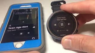 Suunto 9 Baro: Using Media (Music) Controls