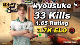 🔥kyousuke (33-15) 1.65 Rating | avg 3.7K ELO | Mirage POV | Jun 15, 2026