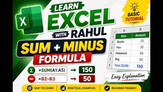 How to Use SUM Formula in Excel with Minus Calculation : Step-by-Step Guide