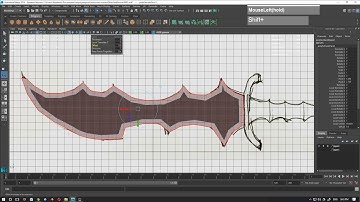 Sword Blade Modeling With Create Polygon Tool with Maya 2016
