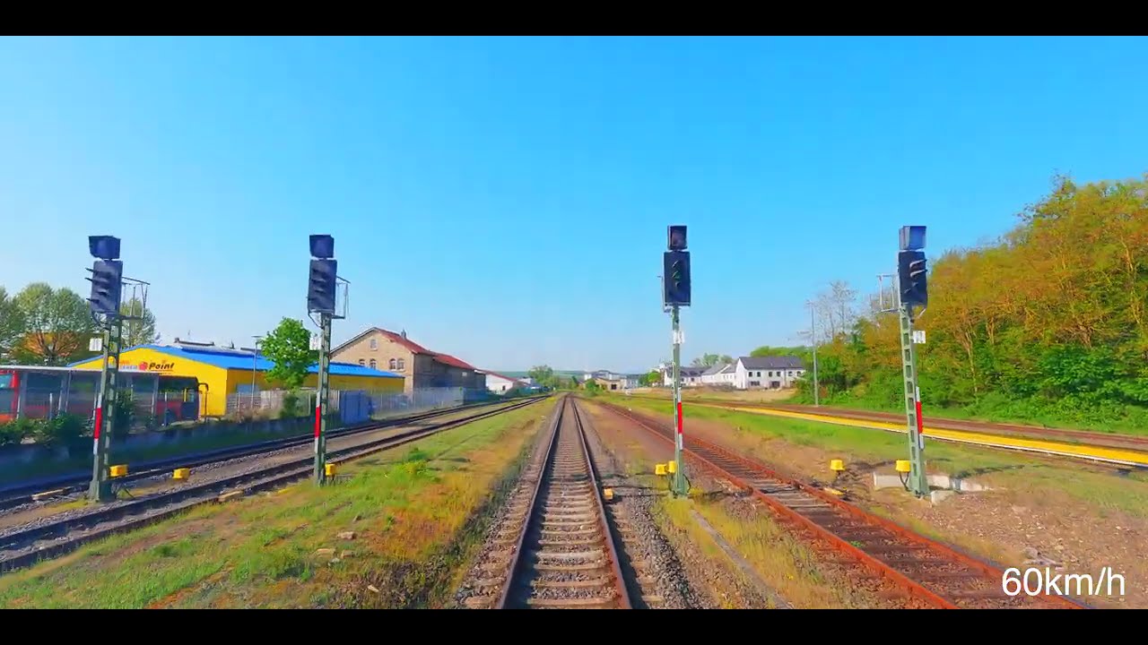 Führerstandsmitfahrt [Elsass Express] von Alzey nach Wissembourg [train cab ride]