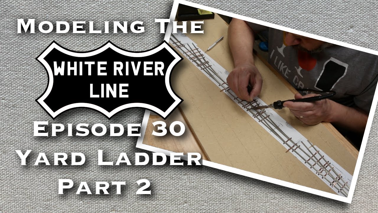 Building a Yard Ladder for a Model Railroad Part 2 YouTube