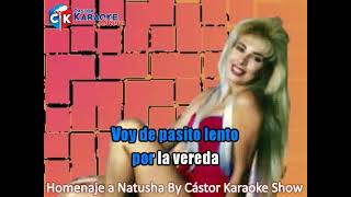 Video thumbnail of "karaoke homenaje a natusha by castor karaoke show (OBSEQUIO)"