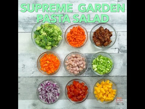 Supreme Garden Pasta Salad - One salad to reign supreme!