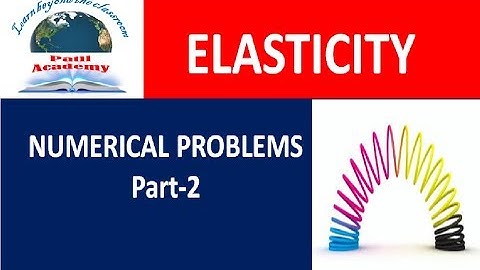 Numericals, problems in elasticity part 2 | Problems in elasticity | Elasticity | Stress | Strain