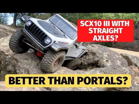 Axial SCX10 III modded with Axial Straight Axle Kit - How does it perform?