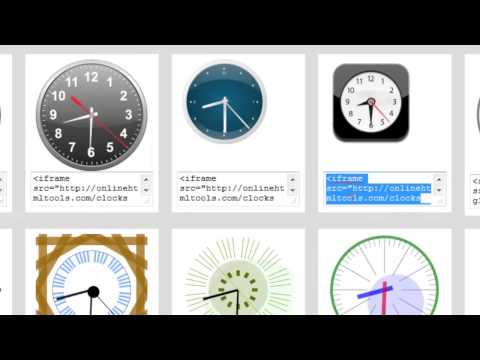 Video: How To Insert A Clock Into A Blog