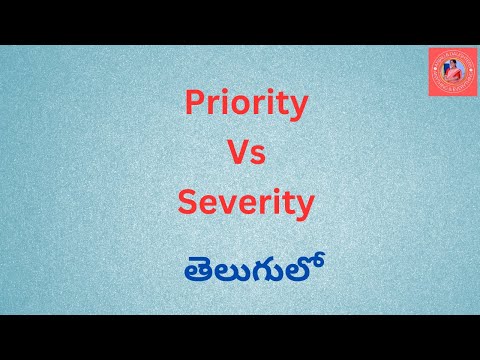 Priority vs severity testing