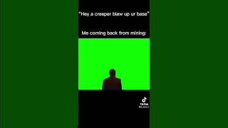 hey a creeper blew out your base | #minecraft #2b2t #shorts