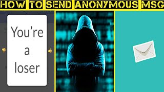 How to send anonymous message using termux | தமிழ் | TFT