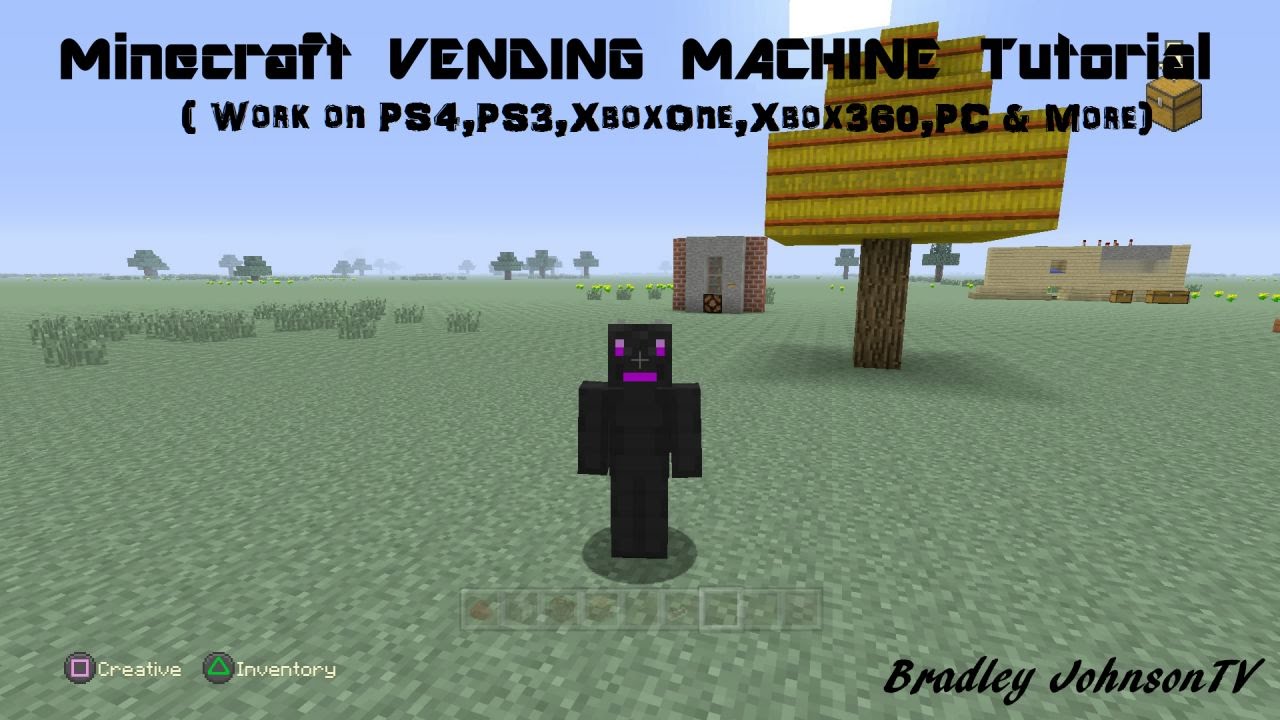 Minecraft VENDING MACHINE Tutorial - YouTube
