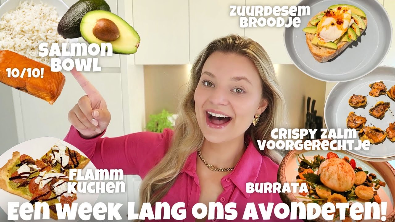 WAT ETEN WIJ EEN WEEK LANG ALS AVONDETEN?! | Joyce Rikken - YouTube