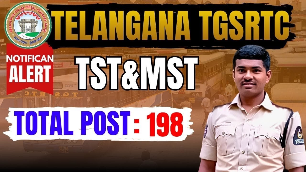 TST & MST Notification | TGSRTC | Traffic Supervisor Trainee ...