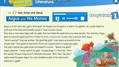 Smiles 4  Module 1 Argus and his Money, Time for CLIL p 14 ex 28