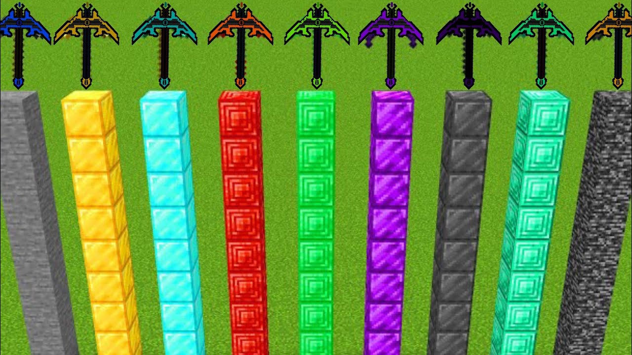 New Minecraft Pickaxe Which new pickaxe is faster and better in minecraft - YouTube