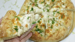 Пицца на дрожжевом тесте! Пышная вкусная пицца с курицей. Рецепт домашней пиццы.