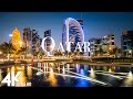 FLYING OVER QATAR   4K Drone Film  Music for Stress Relief  Nature Relaxation Ambient