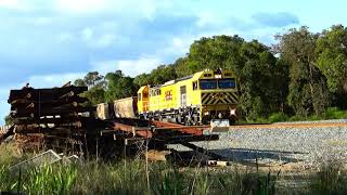 Back To Keysbrook. With S 3303 On 1973 Empty Bauxite Crossing S 3304 On 1224 Loaded Alumina