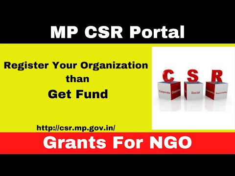 MP CSR Portal || Register Your organization than Get Fund ||
