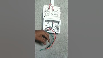1 switch 1 socket  connection #boardwiring#powerboard #switchboard #electrical