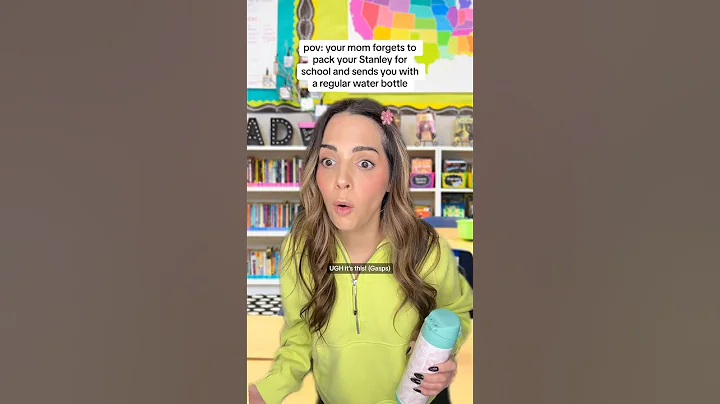 WHEN YOUR MOM FORGETS TO PACK YOUR STANLEY FOR SCHOOL!!! 🙀 #shorts